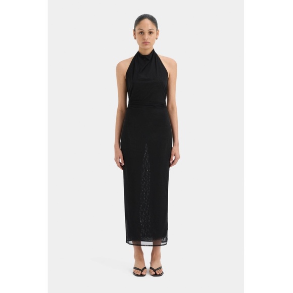 315. Sir The Label Jacques Mesh Halter Midi Dress $620 Like New Sz 0 XS - Picture 1 of 5